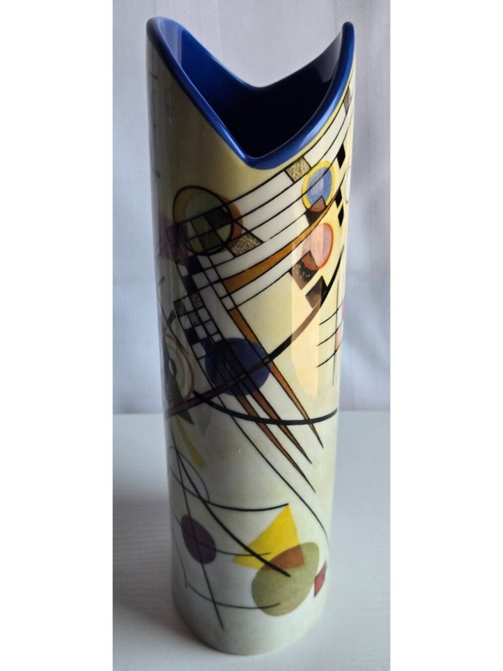 Kandinsky Modern Art Ceramic Flower Vase 9.2in High Beswick Parastone SDA25 - Picture 4 of 8